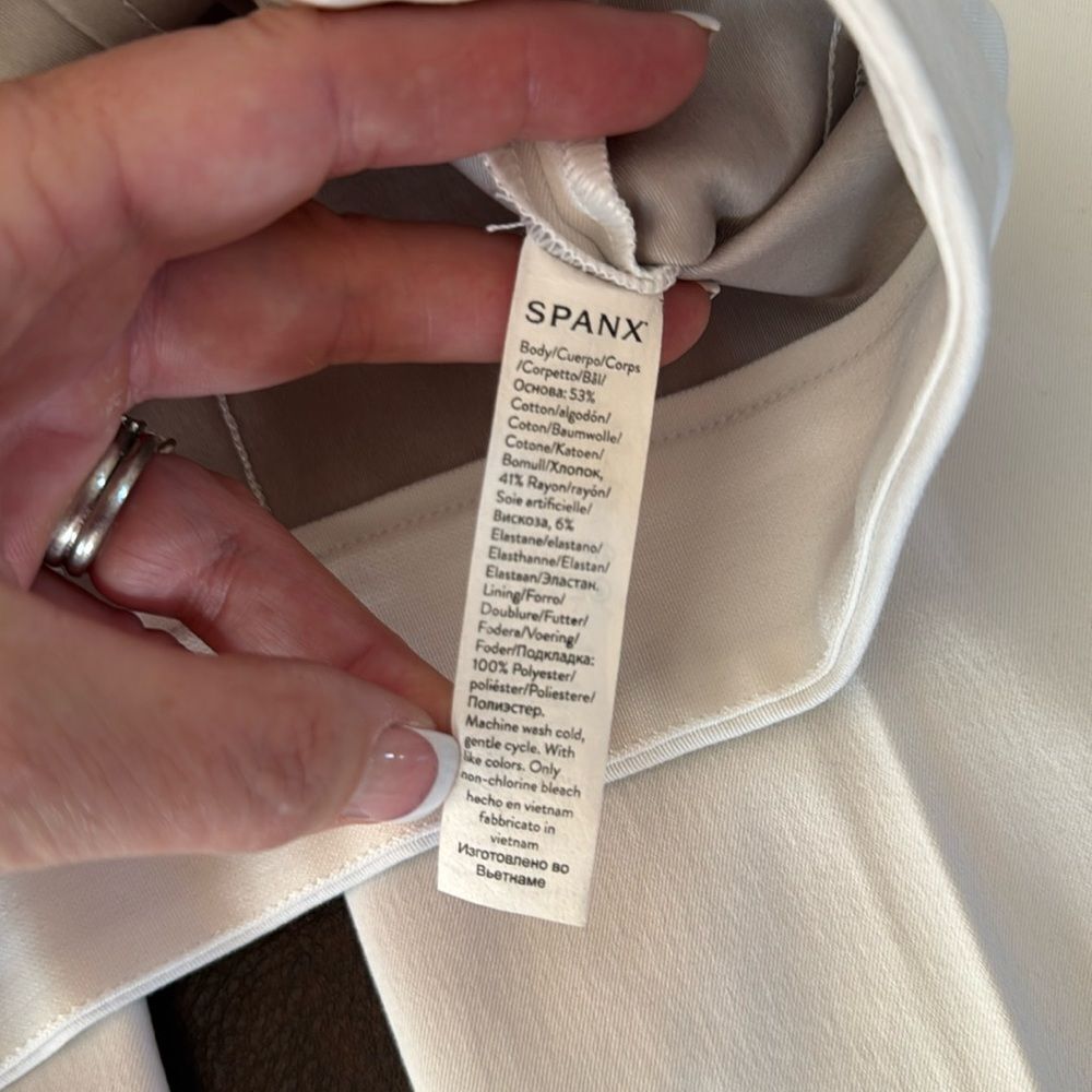 NWOT Spanx On The Go Ankle Slim Straight Pant Ultimate Opacity White 20372R - Picture 12 of 15